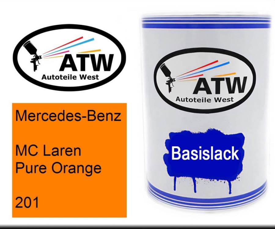 Mercedes-Benz, MC Laren Pure Orange, 201: 500ml Lackdose, von ATW Autoteile West.